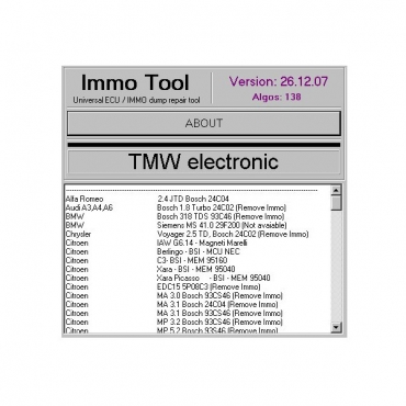 Immo Tool V26.12.2007 Free Shipping
