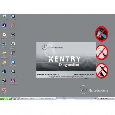 2013.7 Latest C3/C4 Software Mercedes Benz Star C3/C4 Das For DELL D630